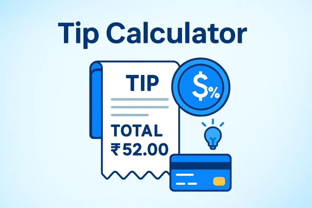 Tip Calculator Online – Split Bills & Calculate Tips Instantly (Free Tool)